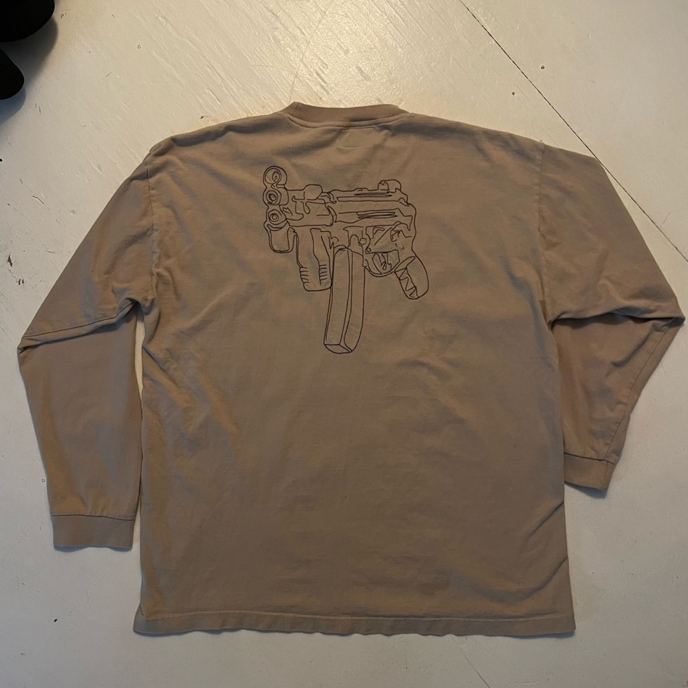 Y2K 212 NYC Mafia Stitching Long Sleeve T-Shirt Hip Hop Streetwear RARE 2000s XL - Picture 3 of 3